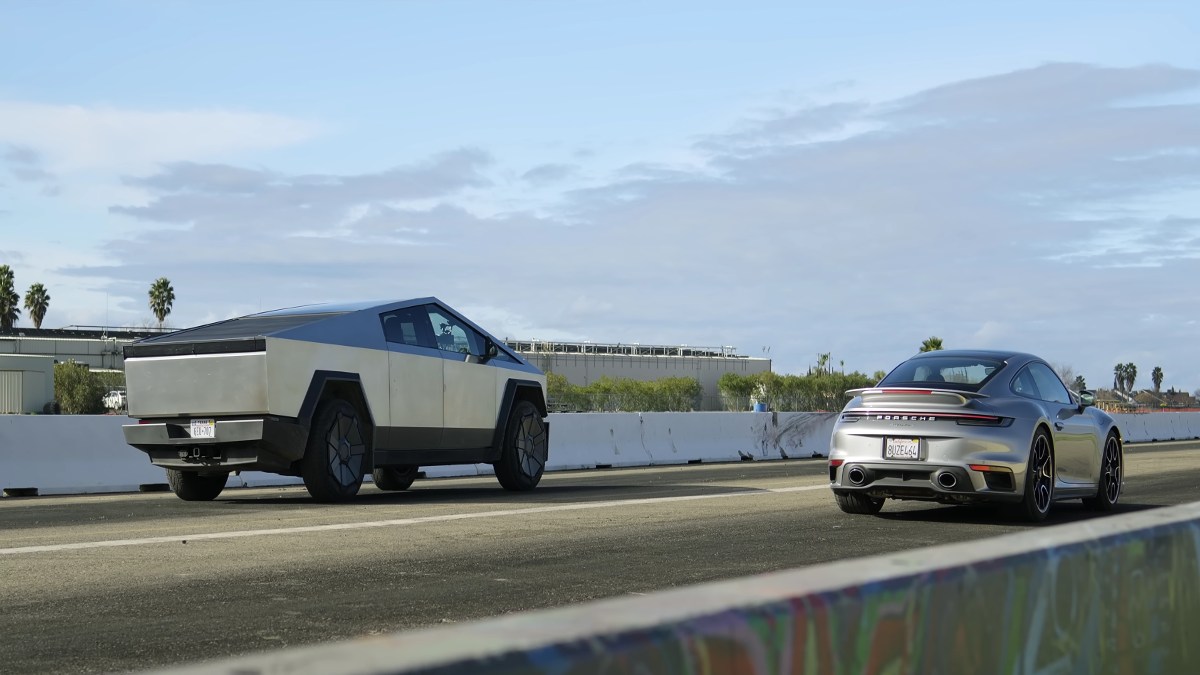 Independent Recreation Of Tesla’s Infamous Cybertruck Vs Porsche 911 ...